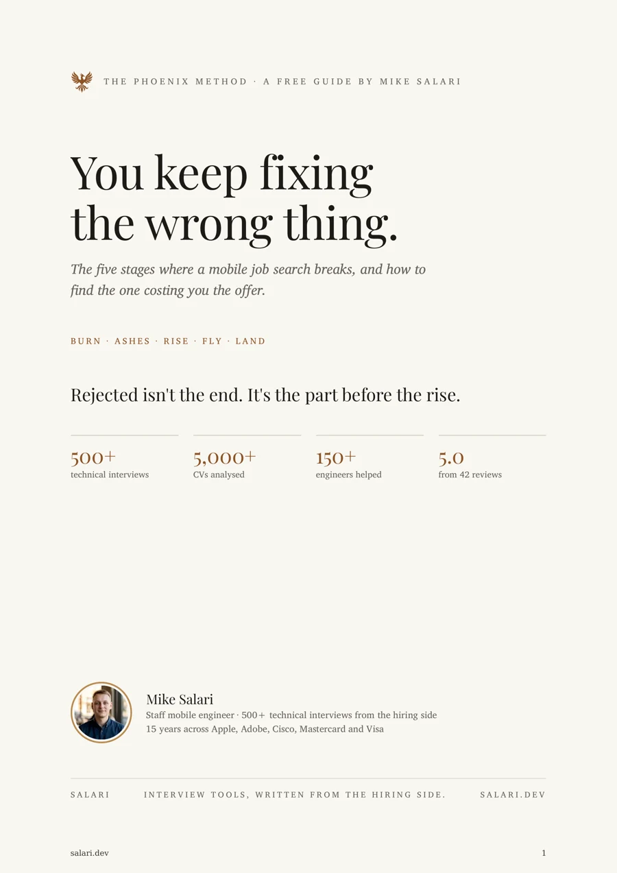 Cover of the guide You keep fixing the wrong thing, by Mike Salari